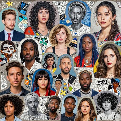 Vibrant Urban Mosaic of Creativity