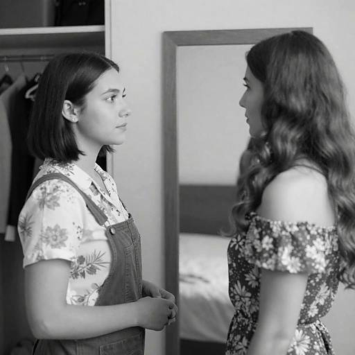 Intimate Reflection of Two Women