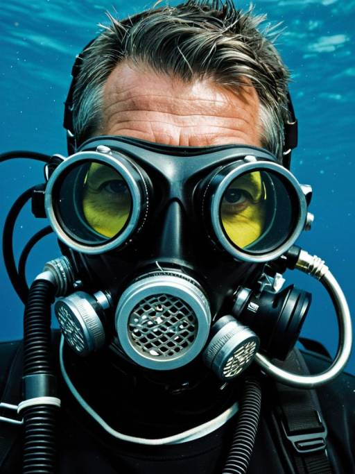 Close-Up of Scuba Diver Headshot