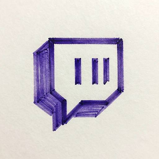 Hand-Drawn Twitch Follow Icon