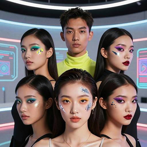 Futuristic AI Makeup Generator