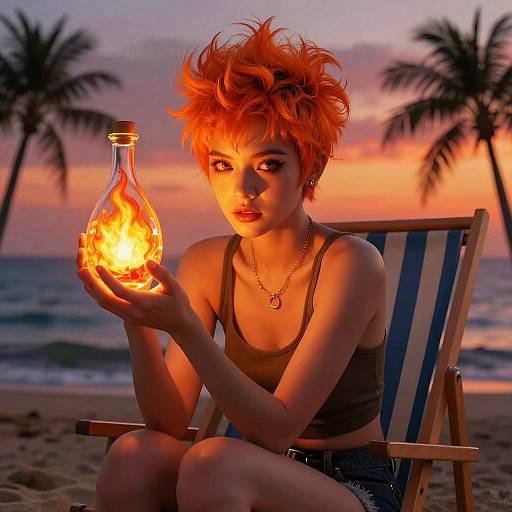 Fiery Orange Pixie at Mediterranean Beach