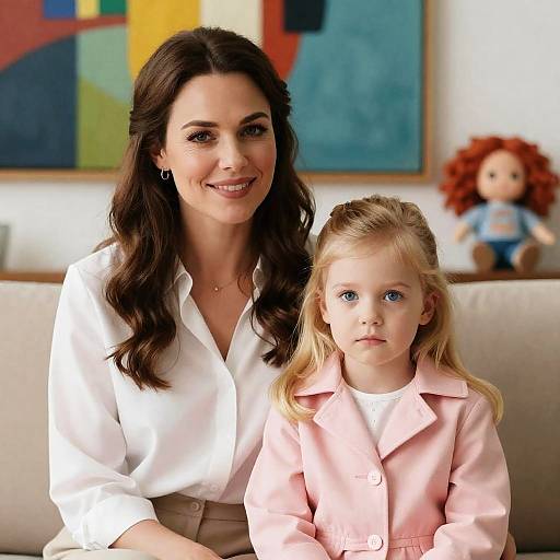 Warm Moment: Mother and Daughter Portrait