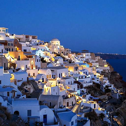 Vibrant Digital Mediterranean Townscape