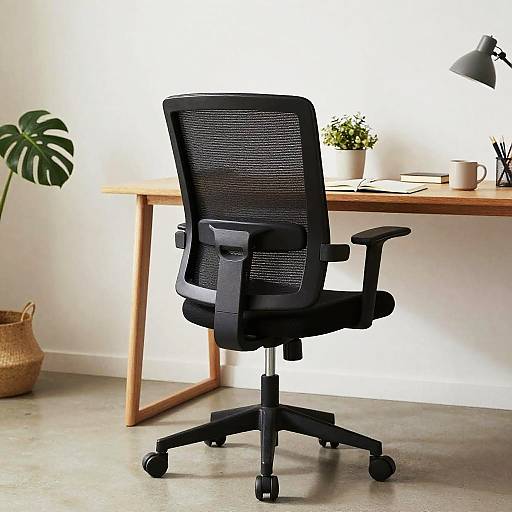 Minimalist Scandinavian Office Chair Scene