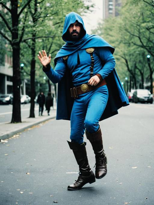 Cinematic Parody: One-Legged Costume Fun