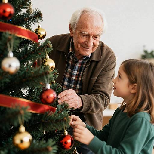 Heartwarming Christmas Scene with Family