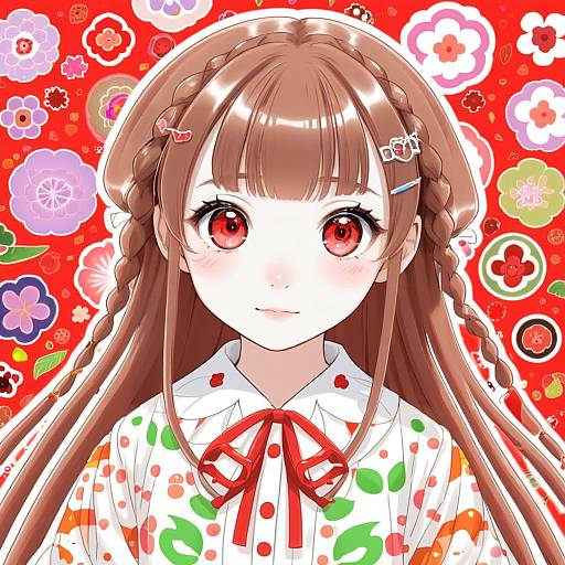 Illustration of Aoba kokona, yama no susume in the style of Yuzu momo