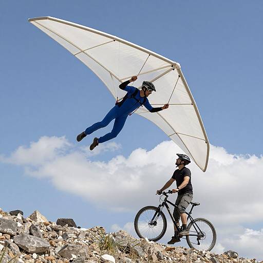 Dynamic Flight with Makeshift Glider