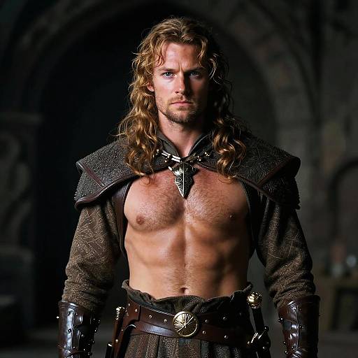 Charismatic Gondorian Knight Portrait