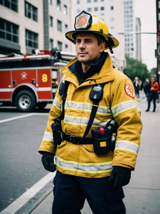 Urban Firefighter Cosplay Photo Session