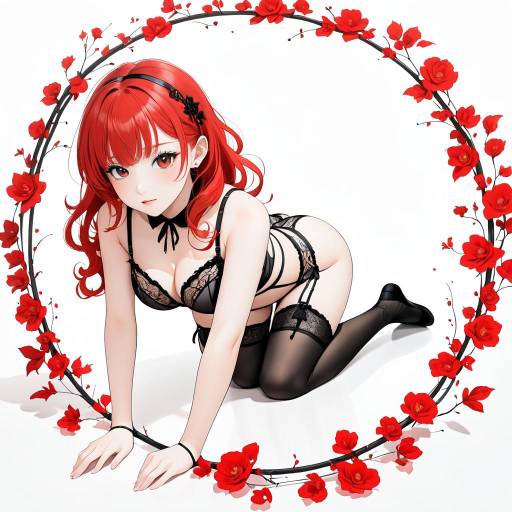 Petite Woman in Lingerie on White Background Petite Woman in Lingerie on White Background