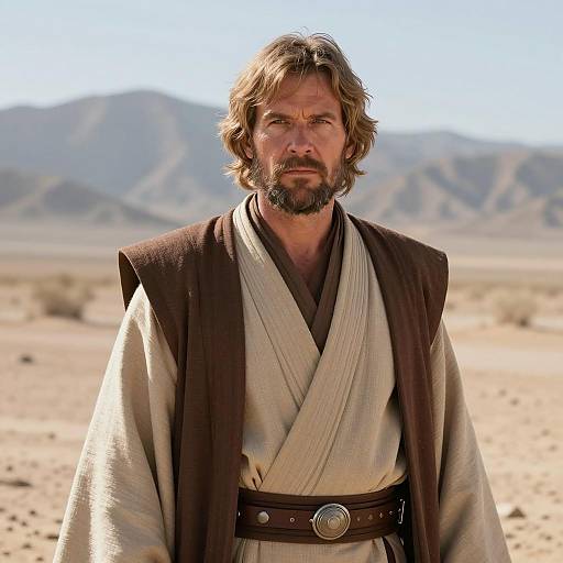 Photorealistic Obi-Wan Kenobi Costume Portrait