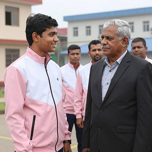 Formal Outdoor Gathering with Stylish Attire