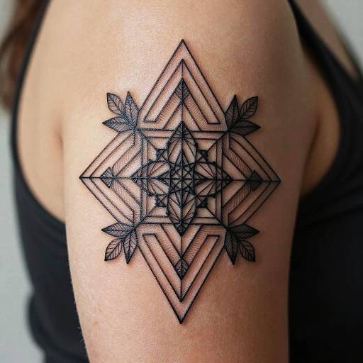 Minimalist Geometric AI Tattoo Designs