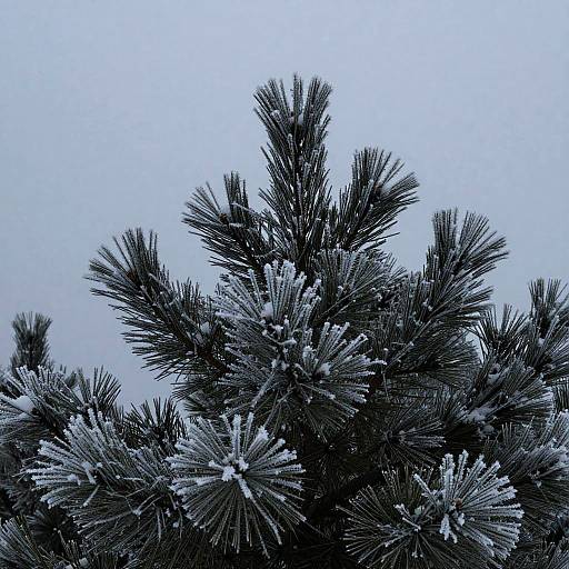 Winter Tannenzweige in Frosty Silence