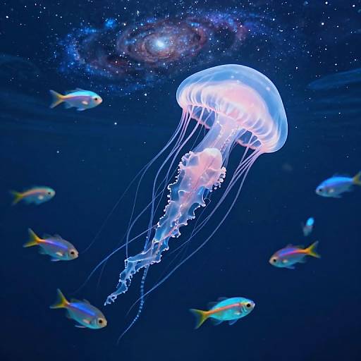 Celestial Underwater Dreamscape Ballet