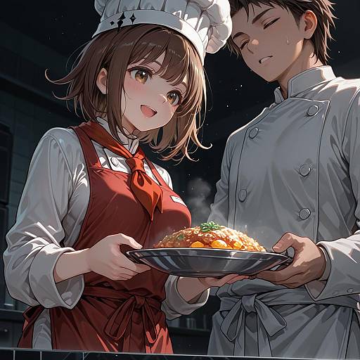 Illustration of Hanamura teruteru, danganronpa (series) in the style of Kureha mitsushige