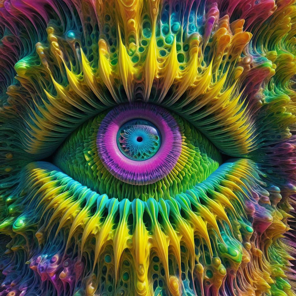 Psychedelic Hyper-Realistic Entity Art