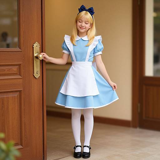 Alice in Wonderland Doorknob Girl