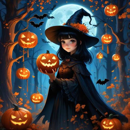 Whimsical Witch in Enchanted Forest