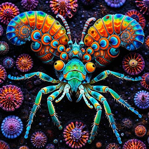 Psychedelic Mantis Shrimp Entity Design
