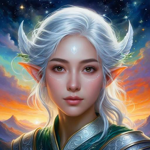 Whimsical Adventure with Celestial Elf Whimsical Adventure with Celestial Elf