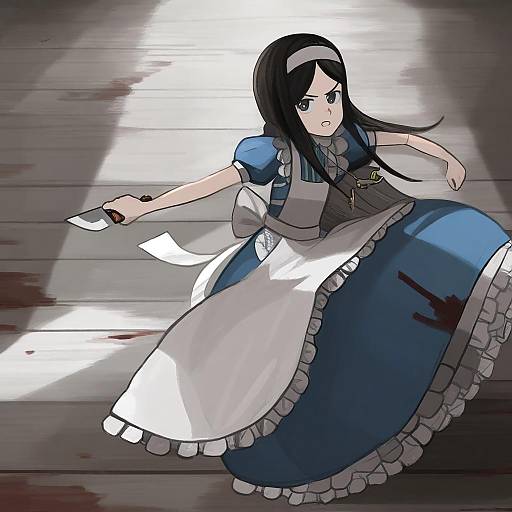 Illustration of Alice liddell (american mcgee's alice), american mcgee's alice in the style of Diva (hyxpk)