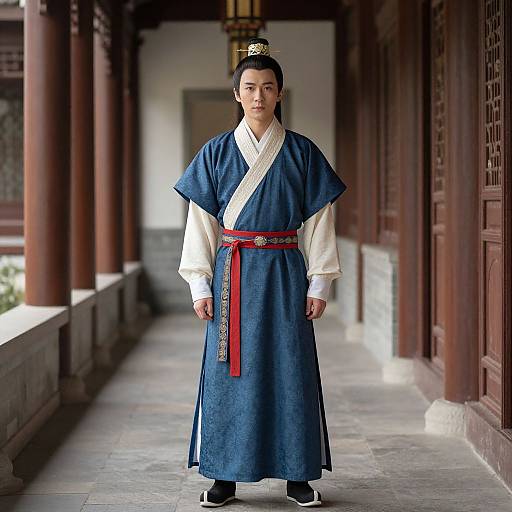 Man in Traditional Chinese MHA Momo Costume