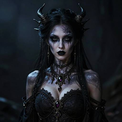 Hyperrealistic Gothic Shaman Portrait