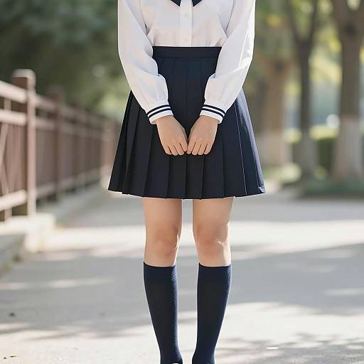 Sunny Pathway Outfit Photography