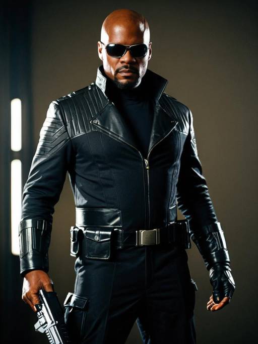 Realistic Nick Fury Cosplay Photo