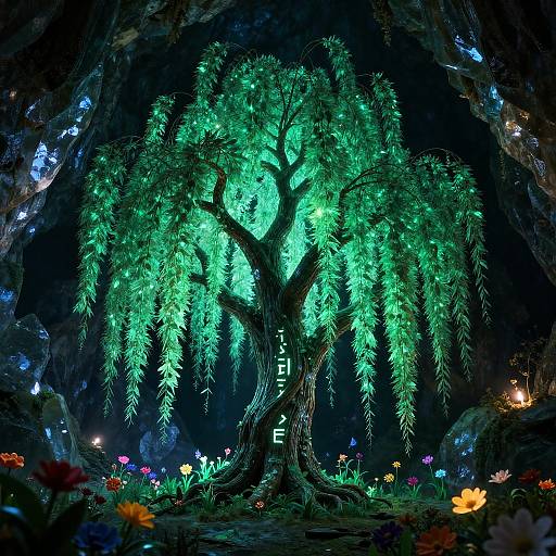 Emerald Willow of the Crystal Cave