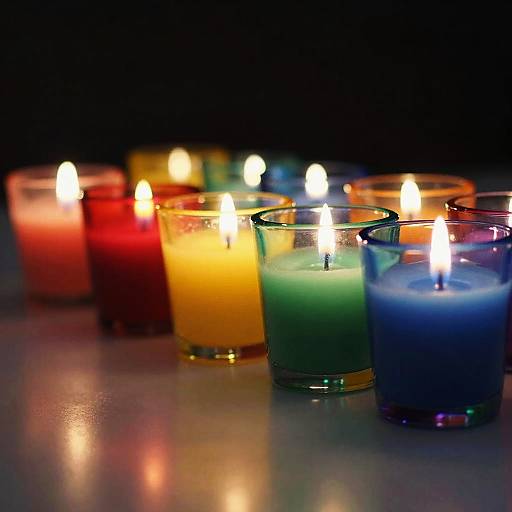 Colorful Translucent Candle Holders