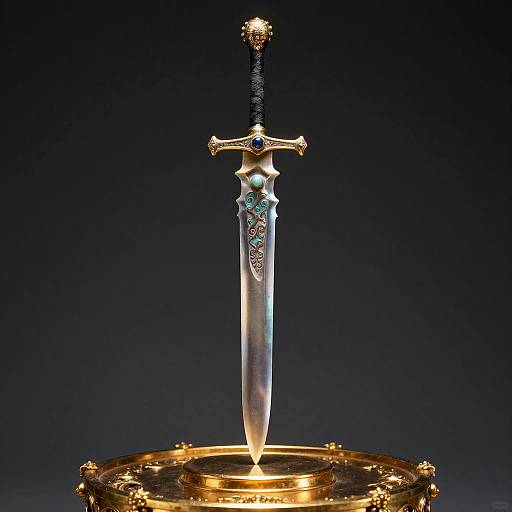 Ethereal Ancient Blade on Pedestal