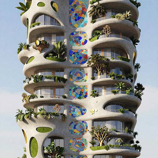 Visionary Eco-Friendly Sculptural Skyscraper