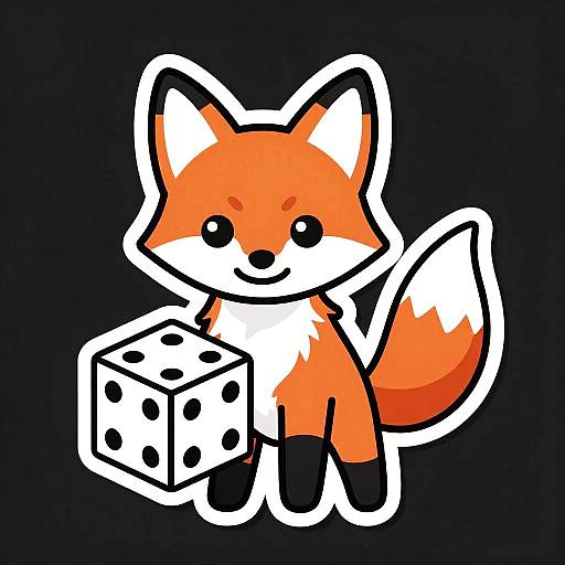 Curious Red Fox Kit Sticker