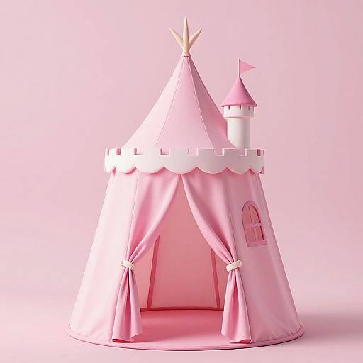 Whimsical Pink Princess Castle Tent