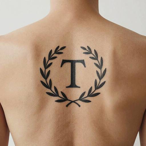 Minimalist Greek Olive Wreath Tattoo