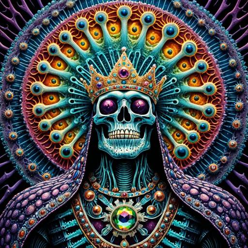 Surreal Spore Lord: A Psychedelic Vision