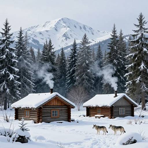 Snowy Mountain Rustic Hideouts