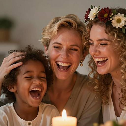 Heartwarming Family Moment with Laughter