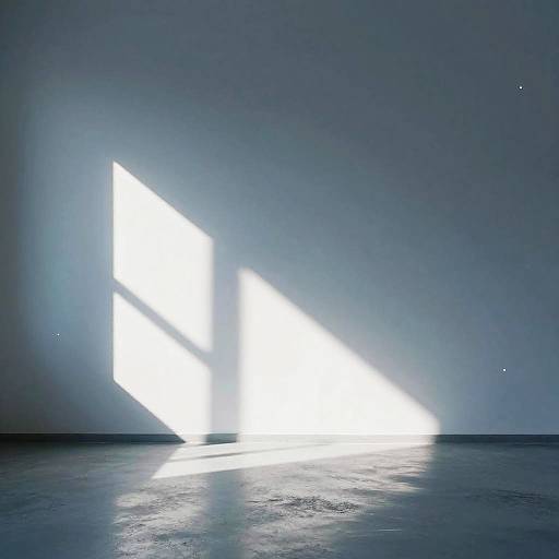 Minimalist Room with Magical Sunbeams