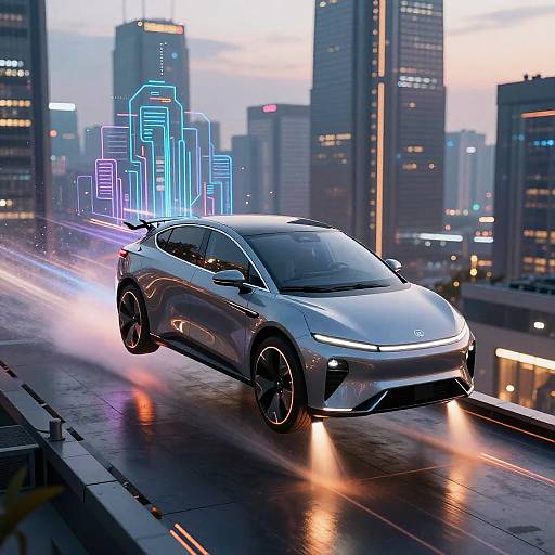 Futuristic Autonomous Flying Cars Launch