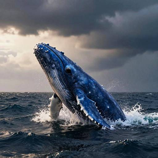Legendary Cobalt Blue Whale Breach