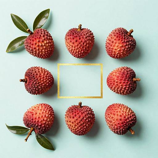 Light Painting Red Lychee Composition