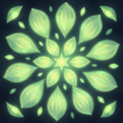 Luminescent Fantasy Petals Texture