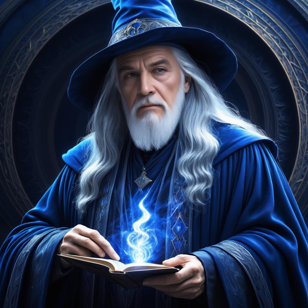 Hyper-Realistic Portrait of a Wizard