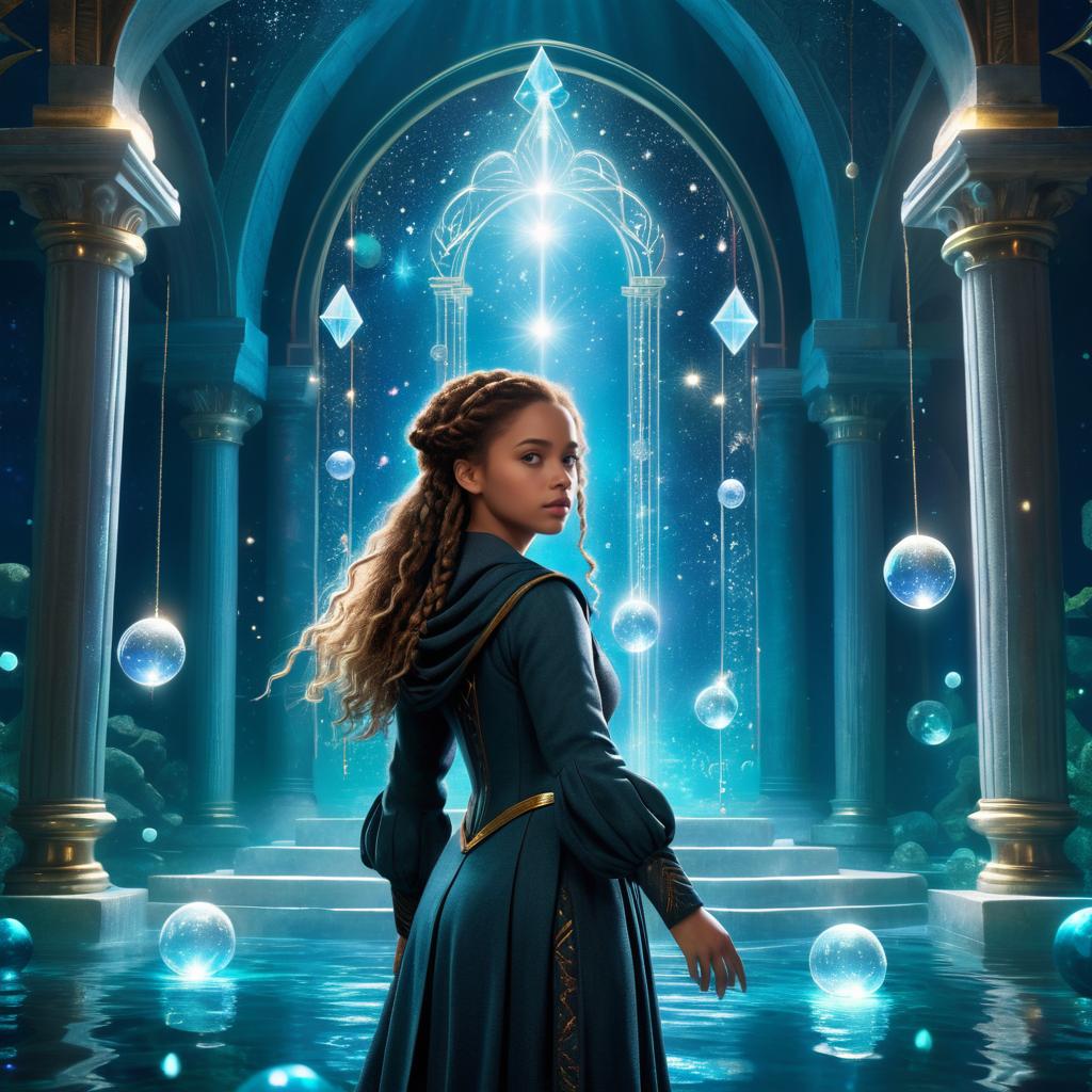 Celestial Hermione in a Dreamy Underwater Palace