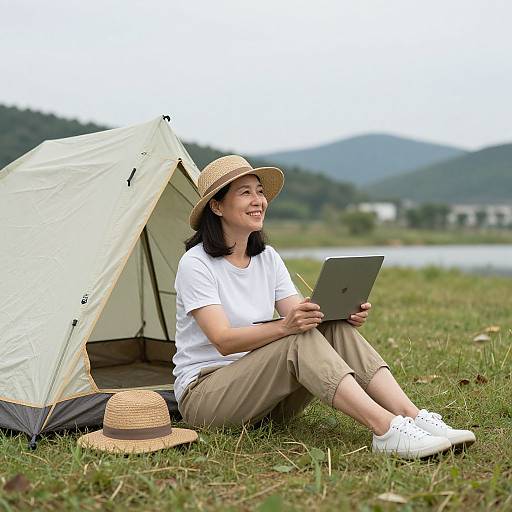 Relaxing Summer Camping Vacation